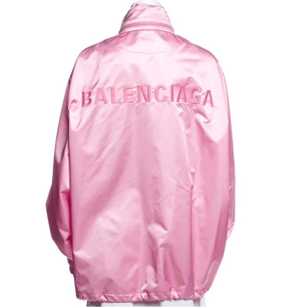 Balenciaga pink oversized windbreaker size 36